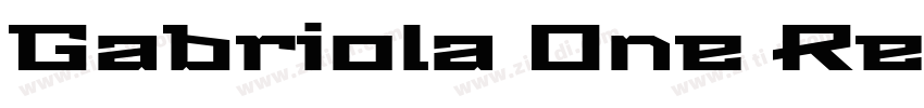Gabriola One Regular字体转换